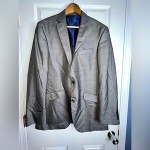 Billy London UK Mens 40 Long Gray Blazer Sports Coat Suit Jacket Cut 4260 40L